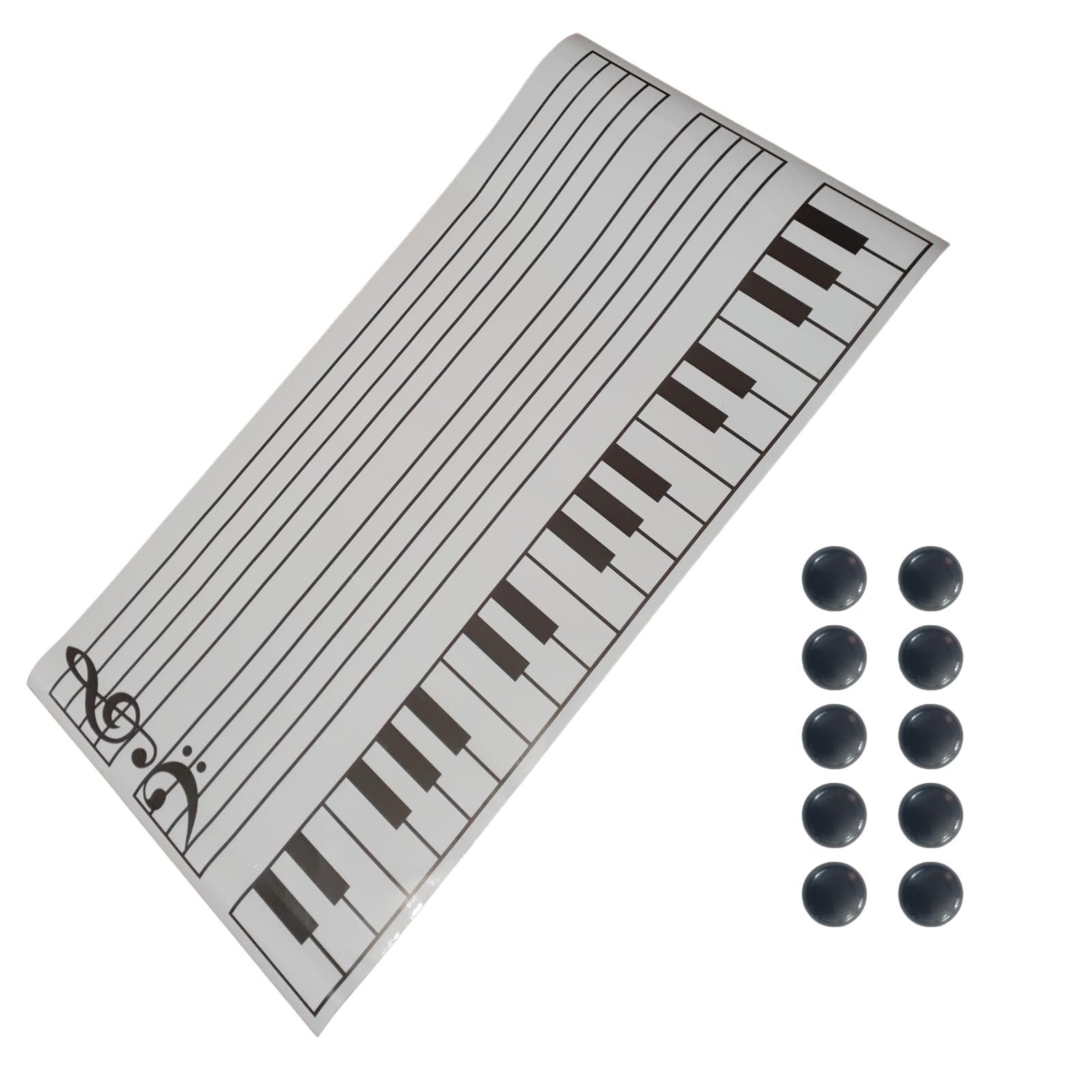 Amazon.co.jp: MiHaruTsu 五線譜ボード ホワイトボード 大譜 音符 五線